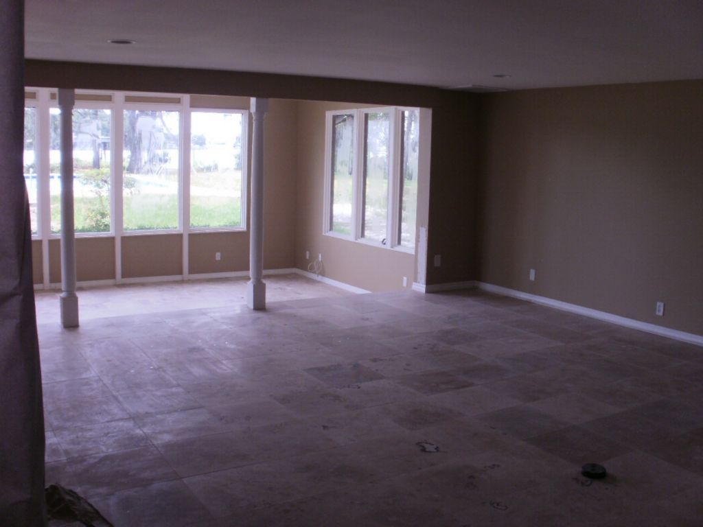 coat trim in living room